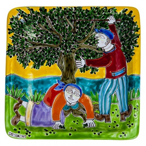 Squared Plate 20x20 DS 07 Olives Harvesting Squared Plate 20x20 DS 07 Olives Harvesting